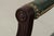 Vintage Green Leather Mahogany Swivel Desk Chair For Sale - Image 12 of 13
