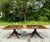 Mid 20th Century Vintage Regency Birdseye and Mahogany Square Dining Tables - a Pair For Sale - Image 5 of 6