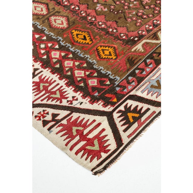1970s District Loom Vintage Kilim Gallery Rug | Paloma For Sale - Image 5 of 15