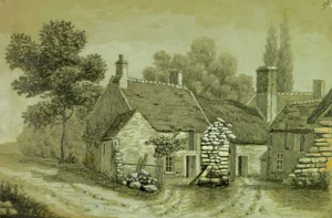 French Drawing Near Paris