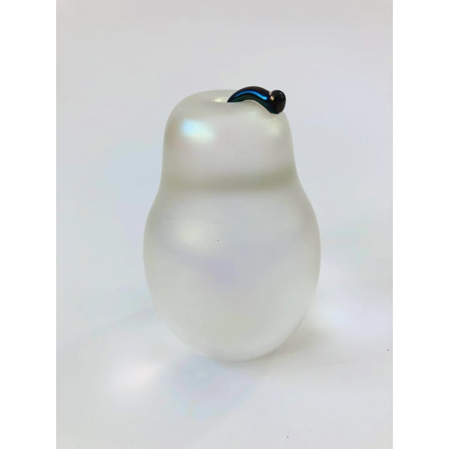 Vintage Zellique Art Glass Pear For Sale - Image 4 of 6
