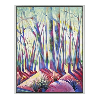 1982 Fauve Forrest Oil Painting on Canvas Lowell Nesbitt For Sale