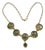 Gilded Bronze Choker Necklace with Green and Purple Enamel For Sale
