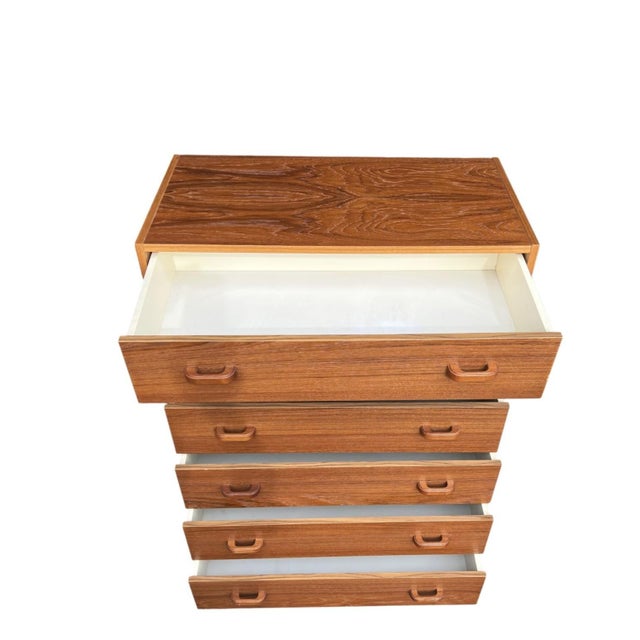 1960s Danish Modern Teak Six-Drawer Dresser, Maple-Tone Satin Finish For Sale - Image 10 of 15
