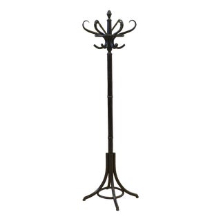 Black Bentwood Coat Rack, 1970s For Sale