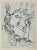 Pharoah and the hebrew midwives is an artwork realized by march chagall, 1960s. Lithograph on brown-toned paper, no...