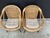 Mid-Century Modern Mid-Century Modern Rattan & Wrought Iron Basket Hoop Chairs (Pair) For Sale - Image 3 of 15