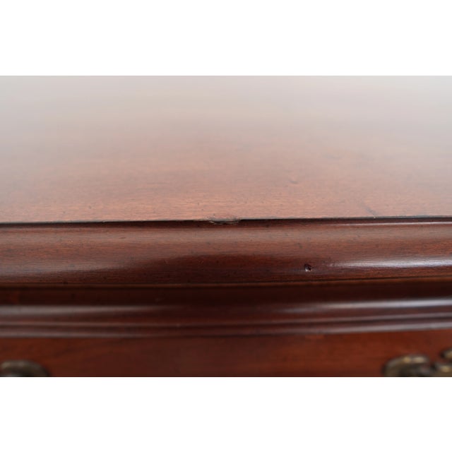 Vintage American Drew Traditional Mahogany 4-Drawer Nightstand For Sale - Image 11 of 12