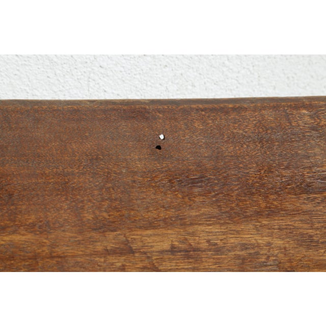 1960s Tribal Feast Offering Tray, Hand Hewn Brown Wood Bowl by the Indigenous Mentawei, Indonesia For Sale - Image 9 of 18