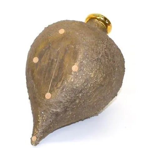 Large Textured Tilted Carafe Handcrafted Jug 1970s For Sale - Image 4 of 5