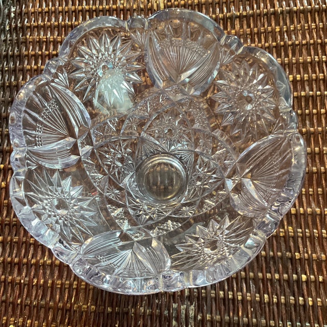 Victorian Sun Purple or Desert Glass Candy Dish Elegant Glass by Imperial Circa 1901-1914 For Sale - Image 3 of 3