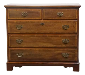 Stanley Furniture Stoneleigh Collection Solid Banded Mahogany 46" Five Drawer Chest 8713-01