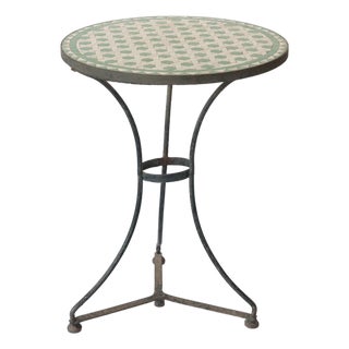 Antique Mosaic Garden Table, 1890s For Sale