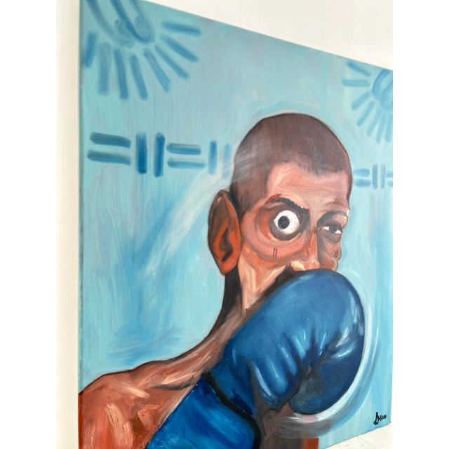 "Stand Up", Oil on Canvas Painting by Seromo Okoro For Sale - Image 4 of 6