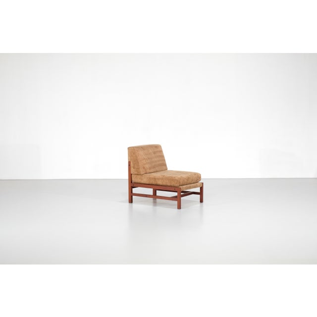 Armchair in Wood and Fabric, Italy, 1960s For Sale - Image 14 of 14