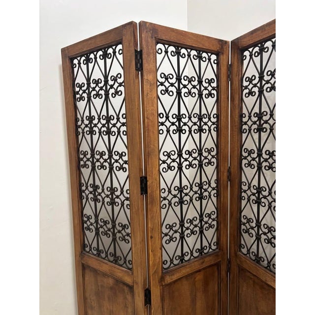 Late 20th Century Late 20th Century Spanish Mission Style Room Divider For Sale - Image 5 of 7