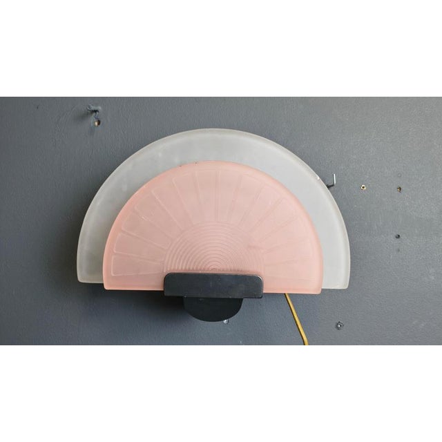 Vintage Glass Wall Light from Arteluce, 1980s For Sale - Image 16 of 17