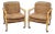 Mid Century Bamboo Club Chairs/Pair For Sale