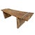 Rustic Wood Iron Strap Coffee Table / Bench For Sale In Los Angeles - Image 6 of 9