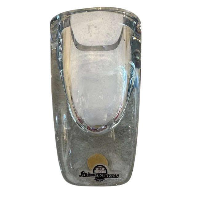 Vintage Strömbergshyttan Crystal Vase For Sale In Austin - Image 6 of 12