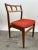 Wood Danish Mid-Century Modern Teak Dining Chairs W Rust Red Dotted Upholstery, Set 6 For Sale - Image 7 of 13