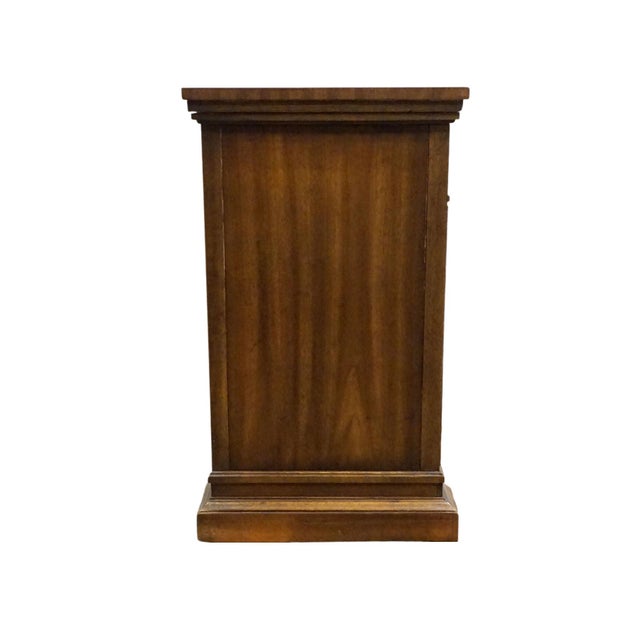 Drexel Furniture Walnut Italian Neoclassical Tuscan Style 60" Slide Top Server Buffet For Sale - Image 18 of 18