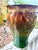 1940s Robinson Ransbottom (Rrp Co.) Majolica Art Pottery Vase | Embossed Floral Relief | Brown & Emerald Green Drip Glaze For Sale In Louisville - Image 6 of 10