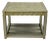 Vintage Mid Century Modern James Mont Style Silver Brutalist Side End Table For Sale