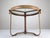 Brass and Stitched Leather Coffee Table by Jacques Adnet, 1970s For Sale - Image 11 of 13