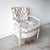 Shabby Chic Vintage Louis XVI Floral Chintz Bergere Armchair For Sale - Image 3 of 13