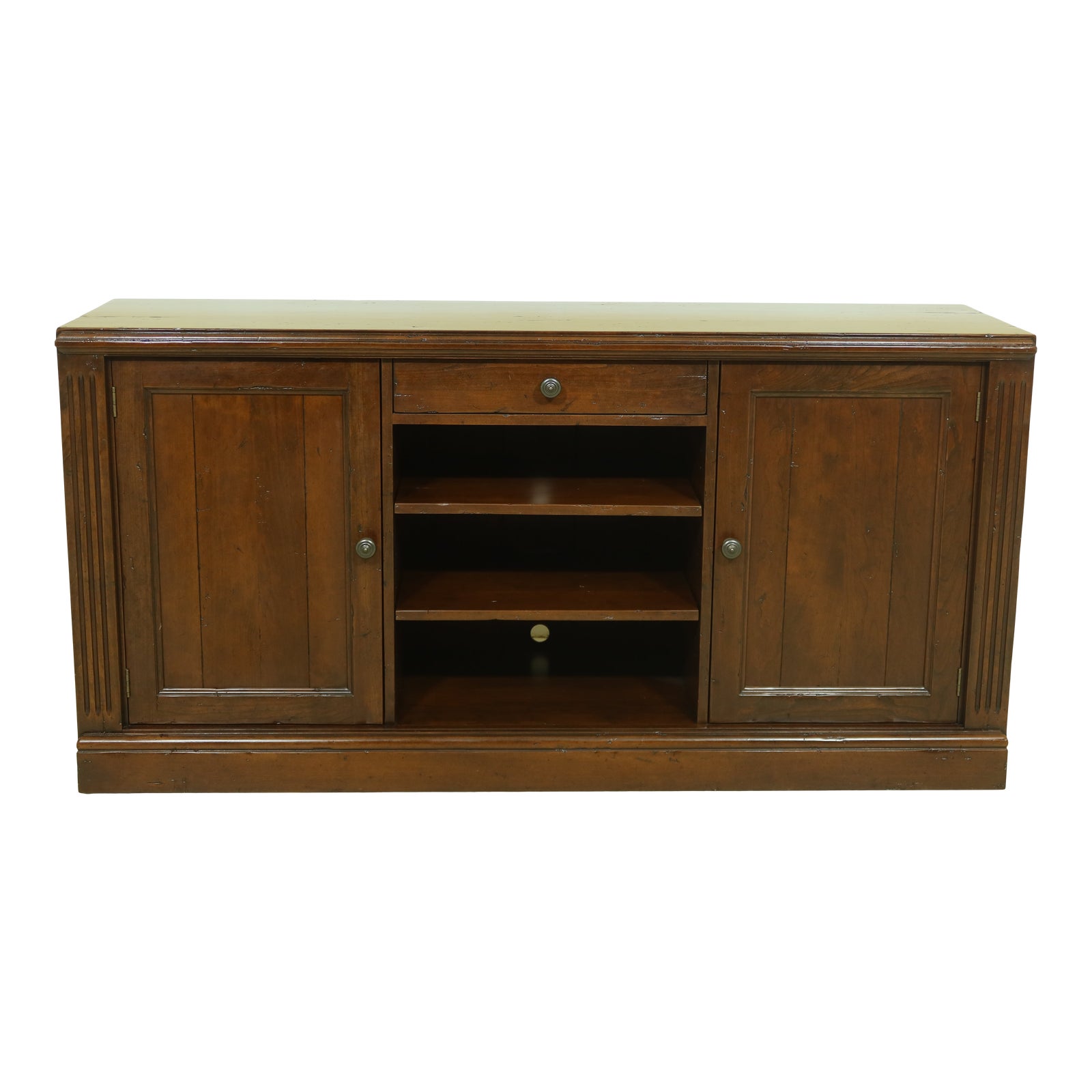 Stickley Distressed Cherry Credenza Under Tv Chairish