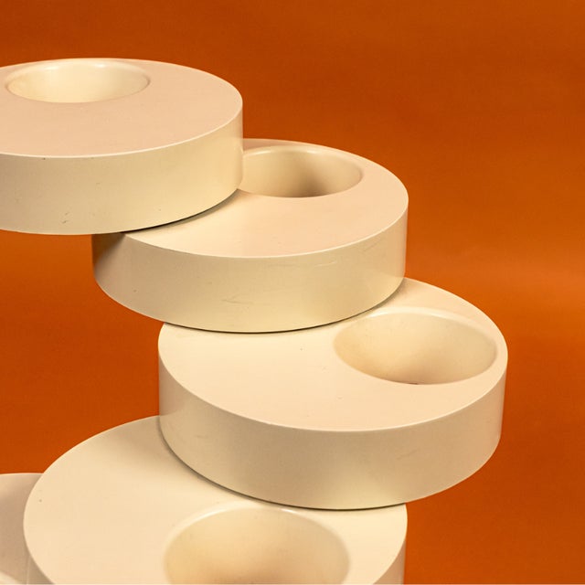 The Pluvium umbrella stand, designed by Giancarlo Piretti for the Italian firm Castelli in the 1970s, features a...