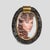 Oval Black Murano Glass Picture Frame with Brass Decor, 1970s For Sale - Image 4 of 9