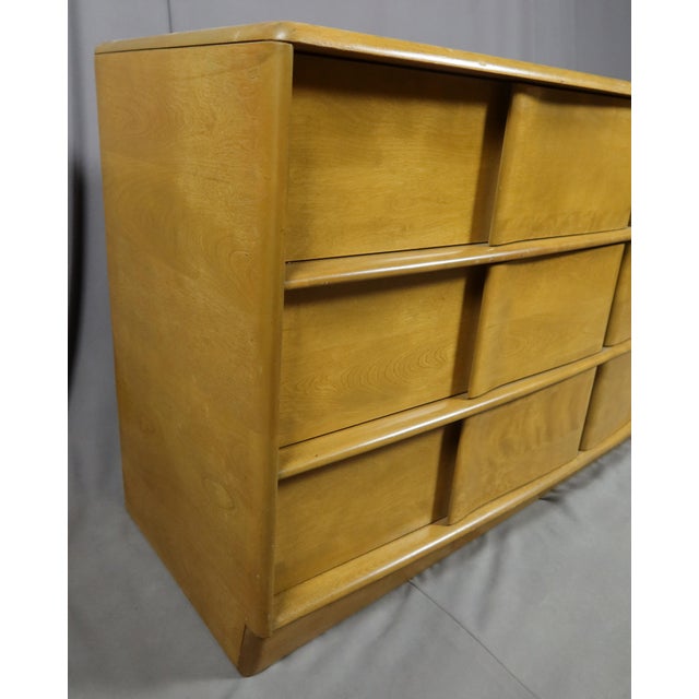Light Yellow Vintage Chest of Drawers in Beech For Sale - Image 8 of 12