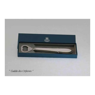 1960s Georg Jensen Sterling Silver Bottle Opener Beaded. For Sale