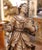 Pair 18th Century Italian Baroque Carved Painted Wood Adoring Angel Sculptures For Sale - Image 4 of 16