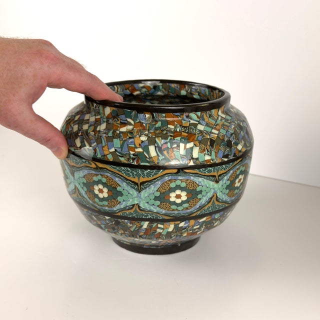 Large Mixed Earth Planter by Jean Gerbino, Vallauris, 1950s For Sale - Image 4 of 10