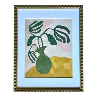2026 "Raccogliere" Contemporary Still Life Painting on Paper by Artist r.k. Red For Sale