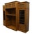 American Ethan Allen Country Colors Collection Shaker Style 103" Three-Piece Maple Wood Entertainment Center - Wheat Finish - 14-9760 / 14-9706 / 14-9707 For Sale - Image 3 of 11