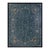 Room Size Blue Damask Chinese Knotted 1890s Antique Wool Rectangle Peking Rug For Sale