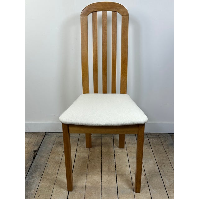 Vintage Chairs in Elm and Findahls Fabric, Denmark, 1980s, Set of 4 For Sale - Image 11 of 14