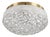 Space Age Ceiling Lamp in Ice Glass from Doria Leuchten, Germany, 1970s For Sale