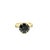 2020s 1.70 Carat Black Diamond Yellow Gold Cocktail Ring Size 6.5 For Sale - Image 5 of 11