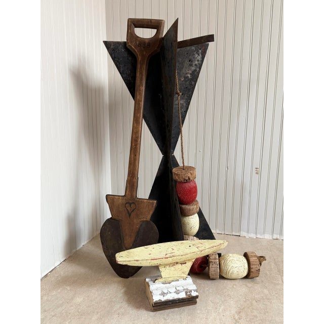 Large Nautical Folk Art Metal Sculpture - 1930's Boat Day Signal For Sale In Buffalo - Image 6 of 8