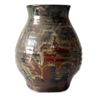 Vintage Handmade Studio Pottery Vase For Sale