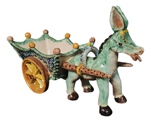 Large Vietri Ceramic Donkey from Cassetta, 1960s