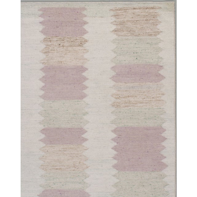 Swedish Style Kilim Deco Rug 8' X 10' For Sale - Image 13 of 16