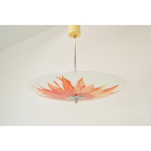 Mid-Century Glass Pendant, 1960s For Sale - Image 12 of 14