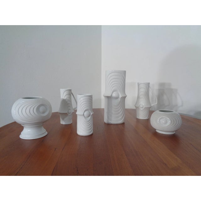 Mid-Century Op Art Vases from Royal KPM, 1960s, Set of 6 For Sale - Image 18 of 18
