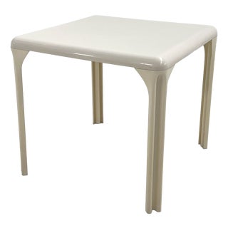 White Stadio 80 Dining Table by Vico Magistretti for Artemide, 1970s For Sale